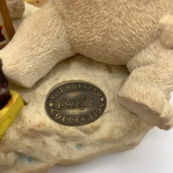 Vintage 1996 Coca-Cola Heritage Collection Bears Coca-Cola Stand Figurine w/ Tag - Picture 9 of 16